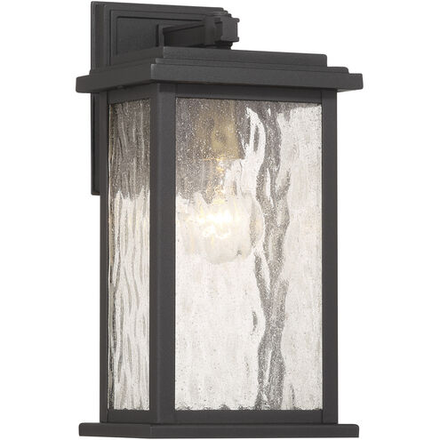 Estate 1 Light 13 inch Black and Brass Outdoor Wall Sconce