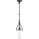 Brydon LED 6.5 inch Black Sconce/Pendant Ceiling Light