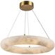 Camila LED 19 inch Brushed Brass Chandelier Ceiling Light