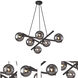 Modena LED 28 inch Black Chandelier Ceiling Light