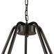 Perris LED 24 inch Black Chandelier Ceiling Light