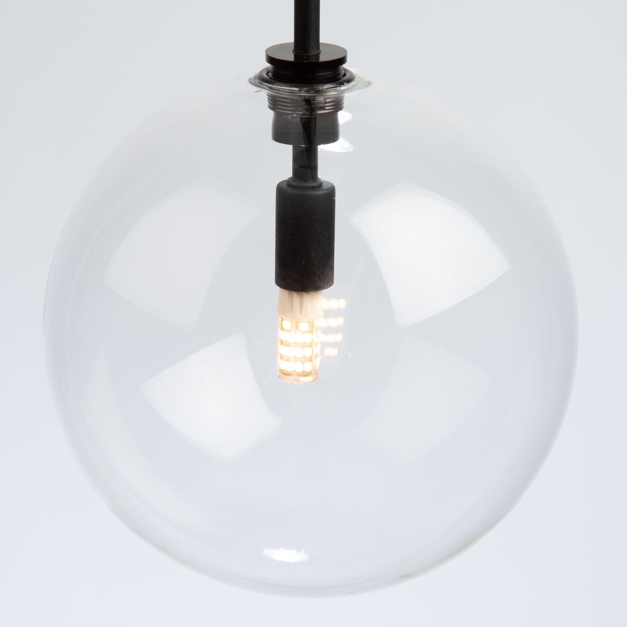 Pinpoint 1 Light 7.9 inch Black Down Pendant Ceiling Light