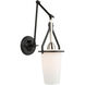 Brydon LED 6.5 inch Black and Brushed Nickel Sconce/Pendant Ceiling Light in Black/Brushed Nickel