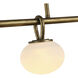 Velora LED 34.6 inch Legacy Brass Linear Island Pendant Ceiling Light