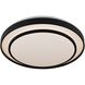 Aziza LED 19 inch Black Flush Mount Ceiling Light