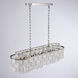 Avara 10 Light 41.4 inch Polished Nickel Linear Chandelier Ceiling Light