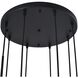 Crema 8 Light 18.5 inch Black and Brushed Brass Chandelier Ceiling Light