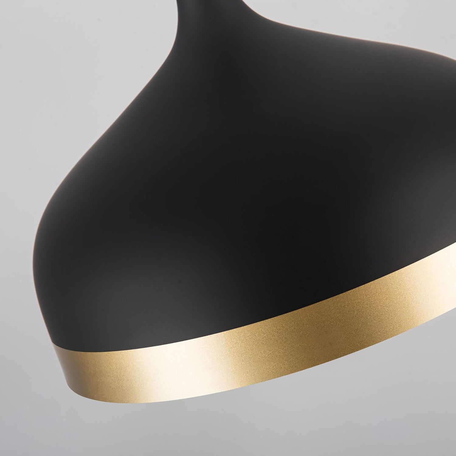 Dash LED 12 inch Black and Gold Pendant Ceiling Light