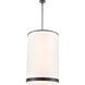 High Street 8 Light 24.02 inch Black Pendant Ceiling Light