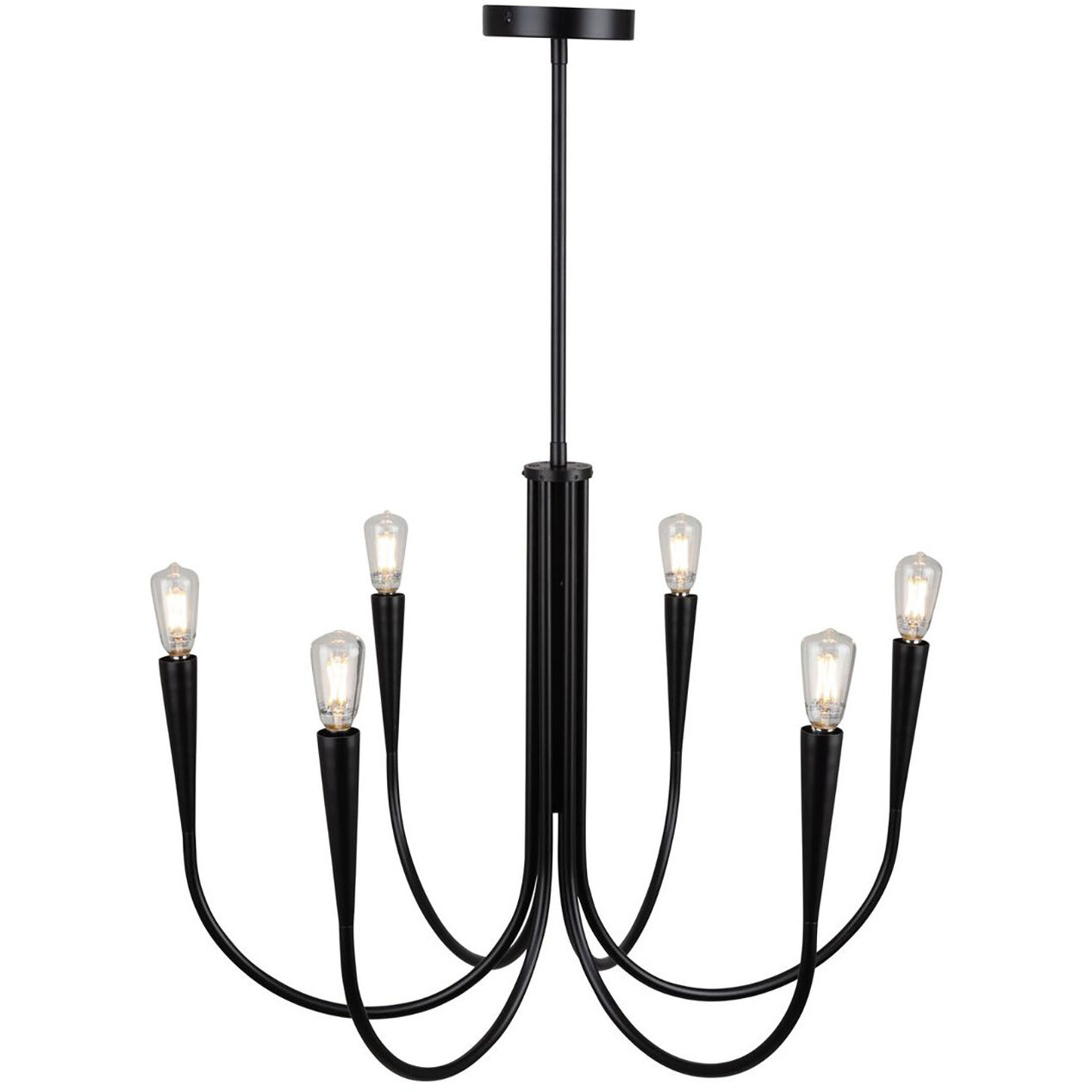 Bronte LED 24.5 inch Black Chandelier Ceiling Light