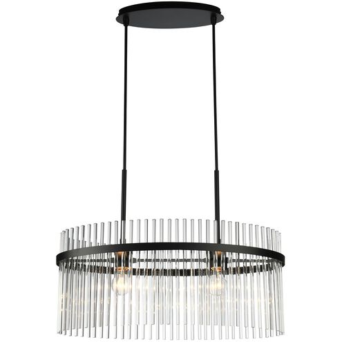Ava 2 Light 23.6 inch Black Chandelier Ceiling Light