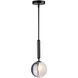 Bolla 1 Light 6 inch Black Down Pendant Ceiling Light