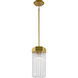 Emma 1 Light 6.9 inch Brushed Brass Pendant Ceiling Light