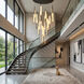 Lumina LED 39.4 inch Forged Bronze Pendant Ceiling Light