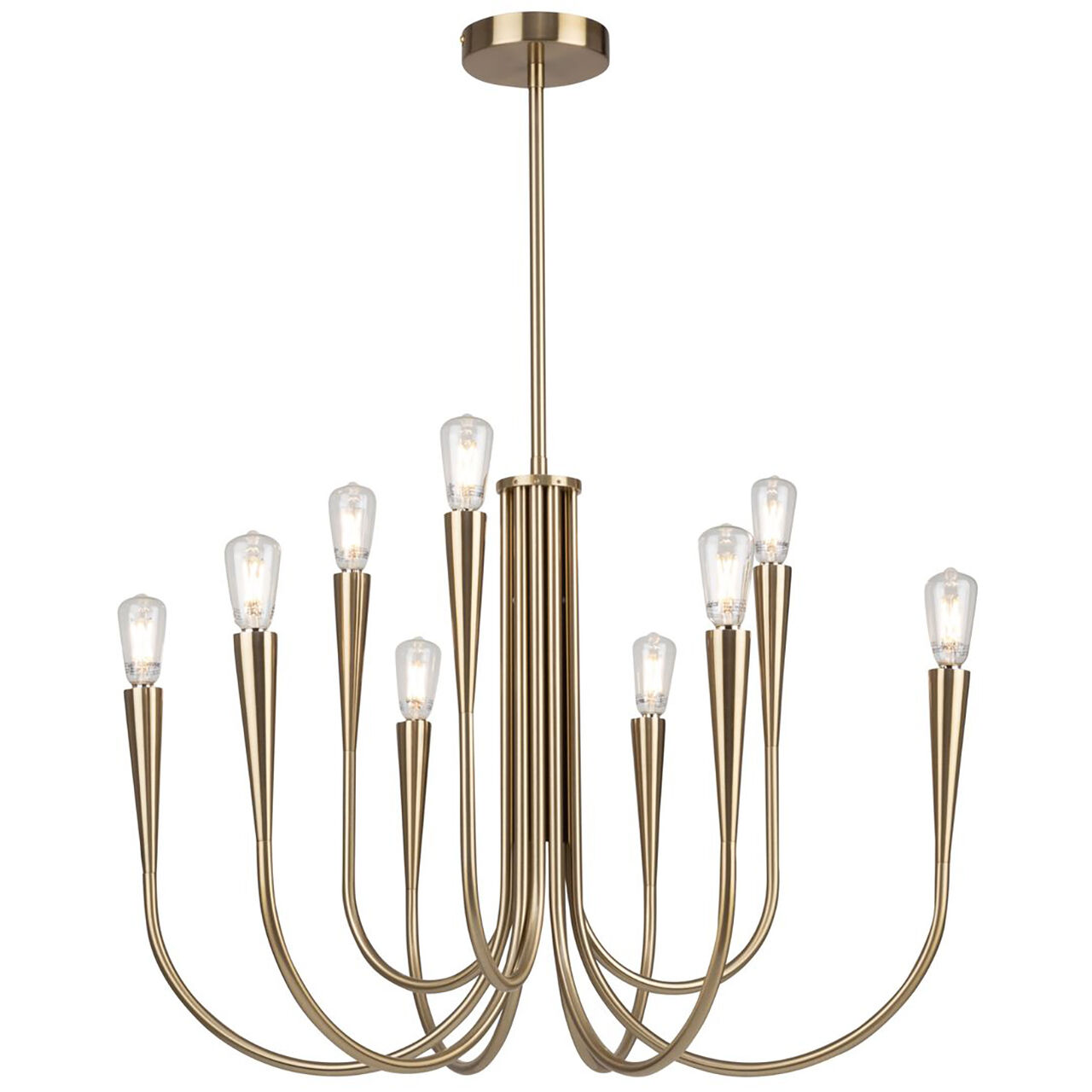 Bronte LED 25.25 inch Brass Chandelier Ceiling Light