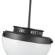 Dahlia 1 Light 12 inch Black Pendant Ceiling Light
