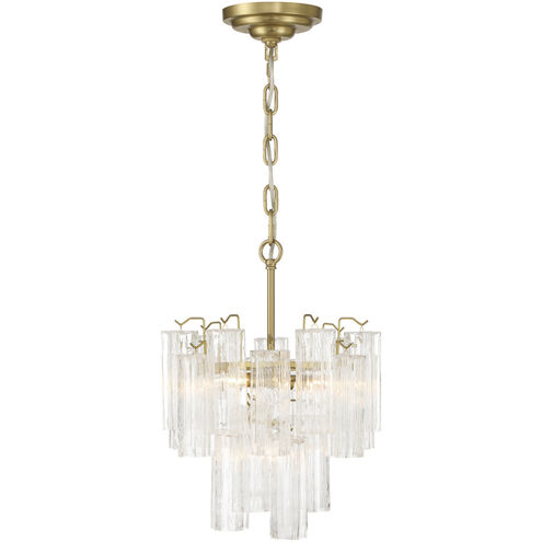 Sophia 5 Light 17.75 inch Brass Semi Flush Mount Ceiling Light
