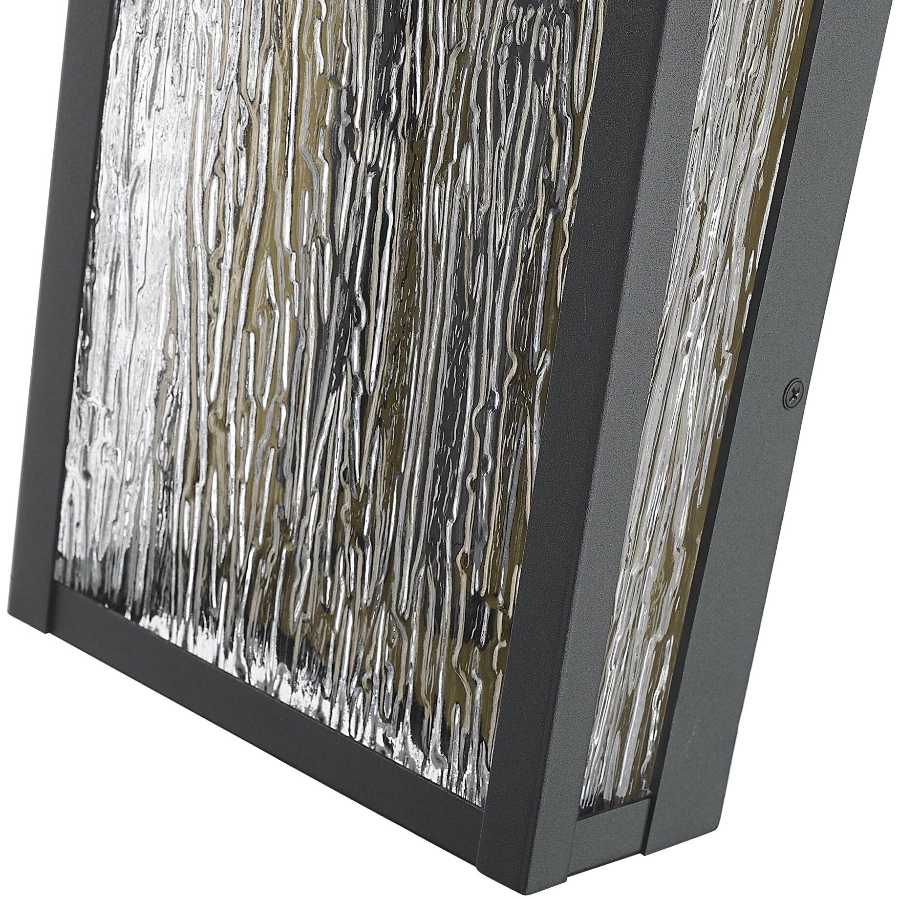 Point 2 Light 21.5 inch Black and Brass Outdoor Wall Sconce