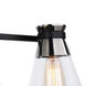 Kanata 4 Light 36 inch Black and Brushed Nickel Vanity Light Wall Light