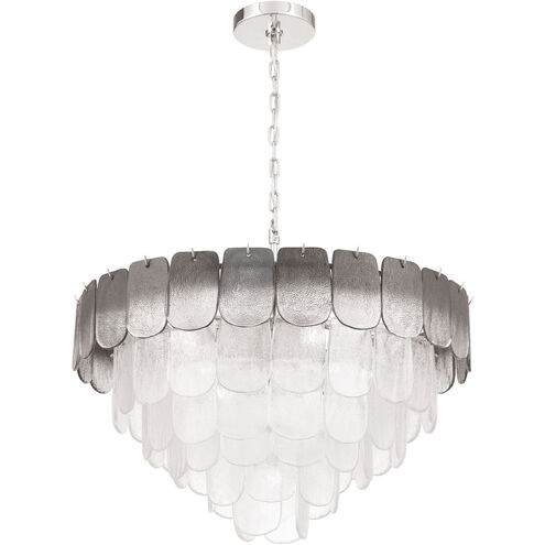 Bianca 19 Light 32.25 inch Polished Nickel Chandelier Ceiling Light in Crystalline Smoke