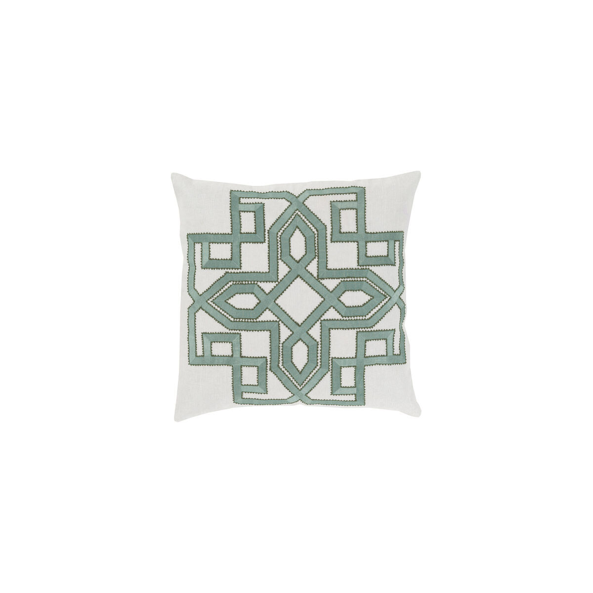 Gatsby 20 X 20 inch Light Gray and Sage Throw Pillow