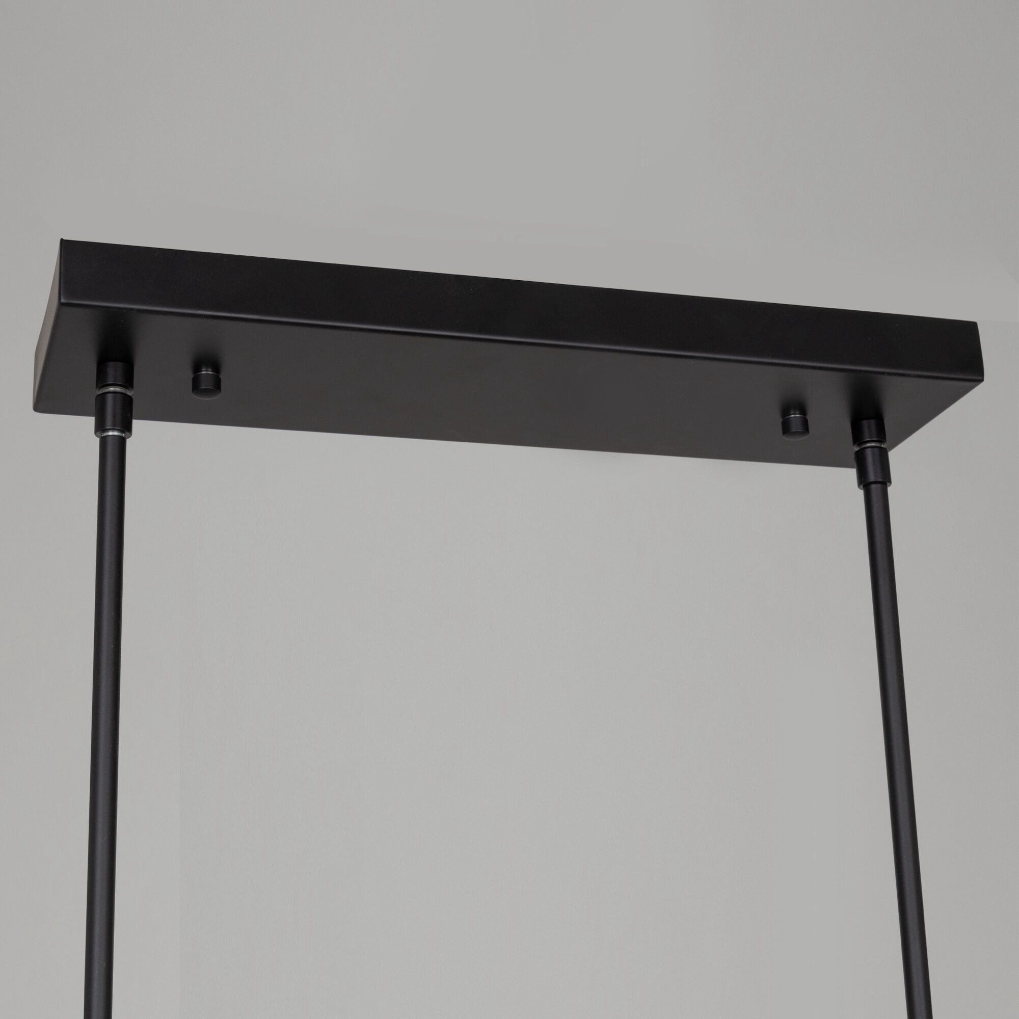 Cascata LED 8 inch Black and Brushed Brass Down Pendant Ceiling Light