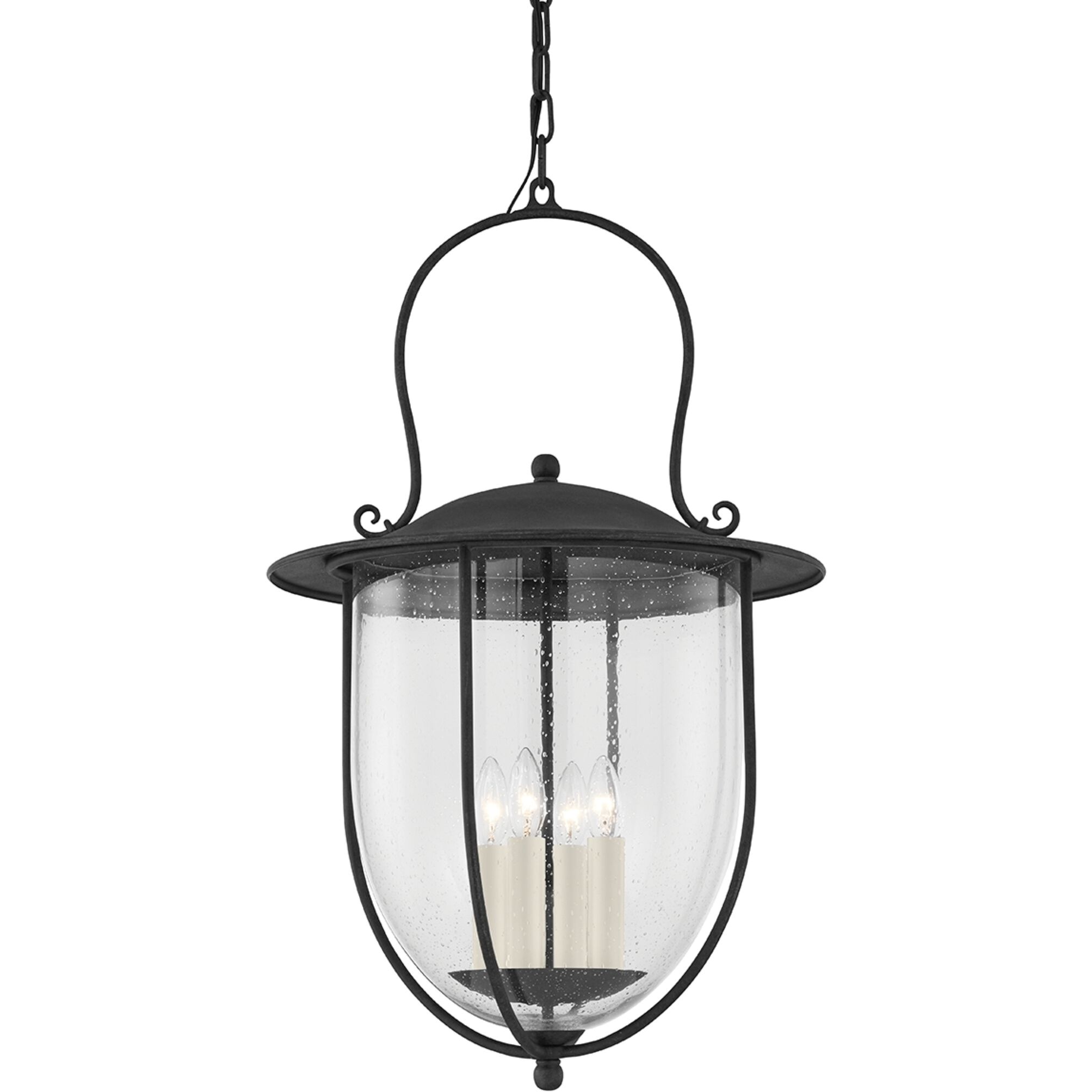 Monterey County 4 Light 18 inch French Iron Pendant Ceiling Light, Large