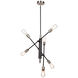 Truro LED 22 inch Black and Brushed Nickel Pendant Ceiling Light