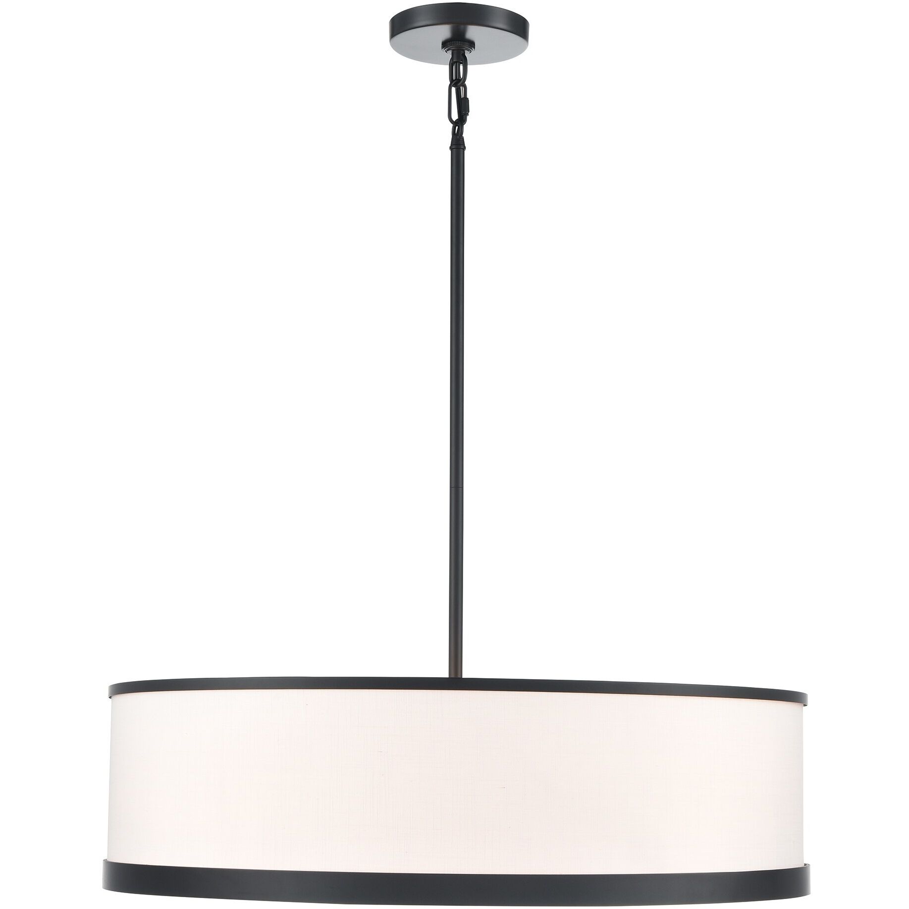 High Street 4 Light 24.02 inch Black Pendant Ceiling Light