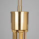 Rhythm LED 27.6 inch Brushed Gold Chandelier Ceiling Light