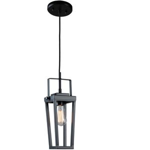 Carriage 1 Light 4.7 inch Black Down Pendant Ceiling Light