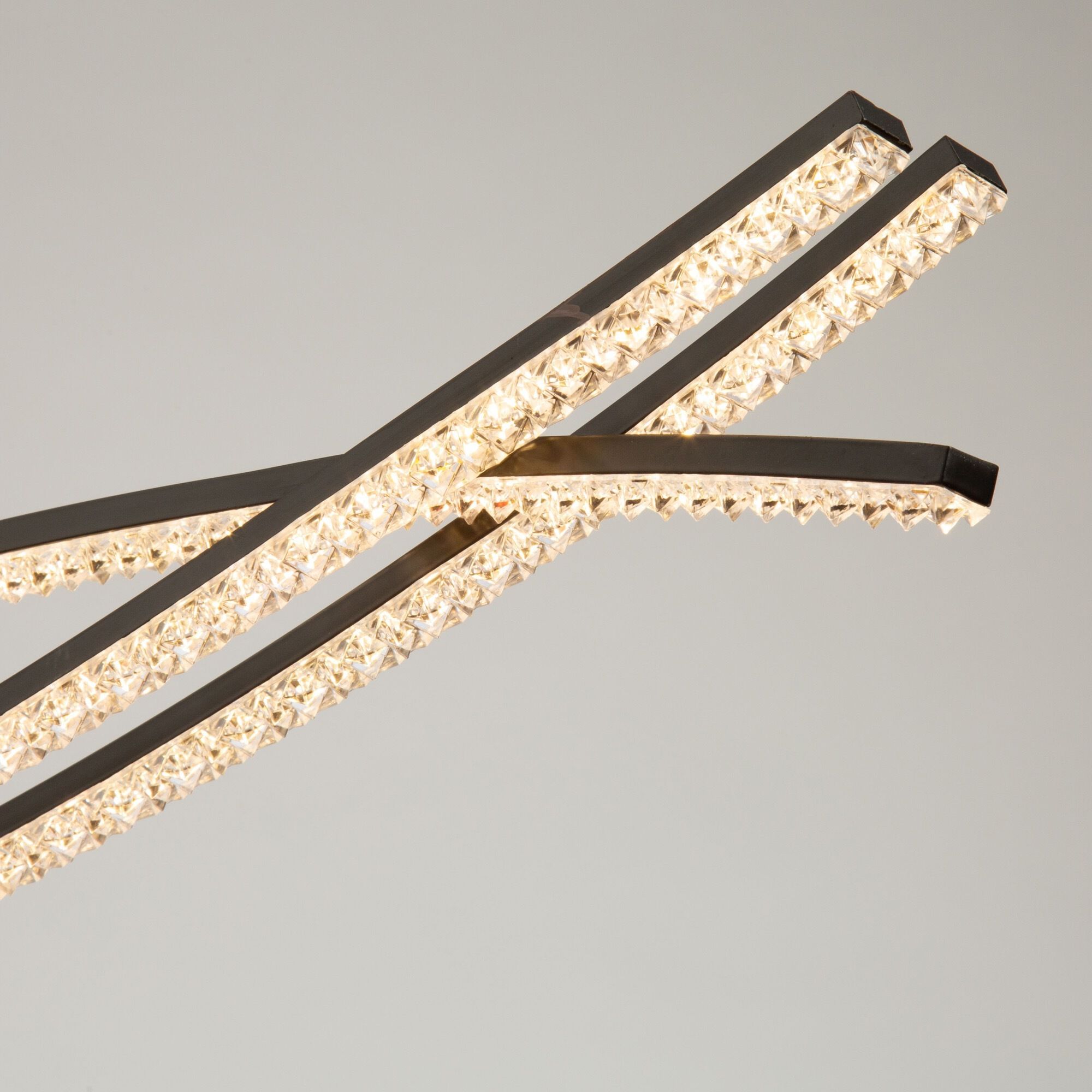 Nova LED 37 inch Black Island Light Ceiling Light