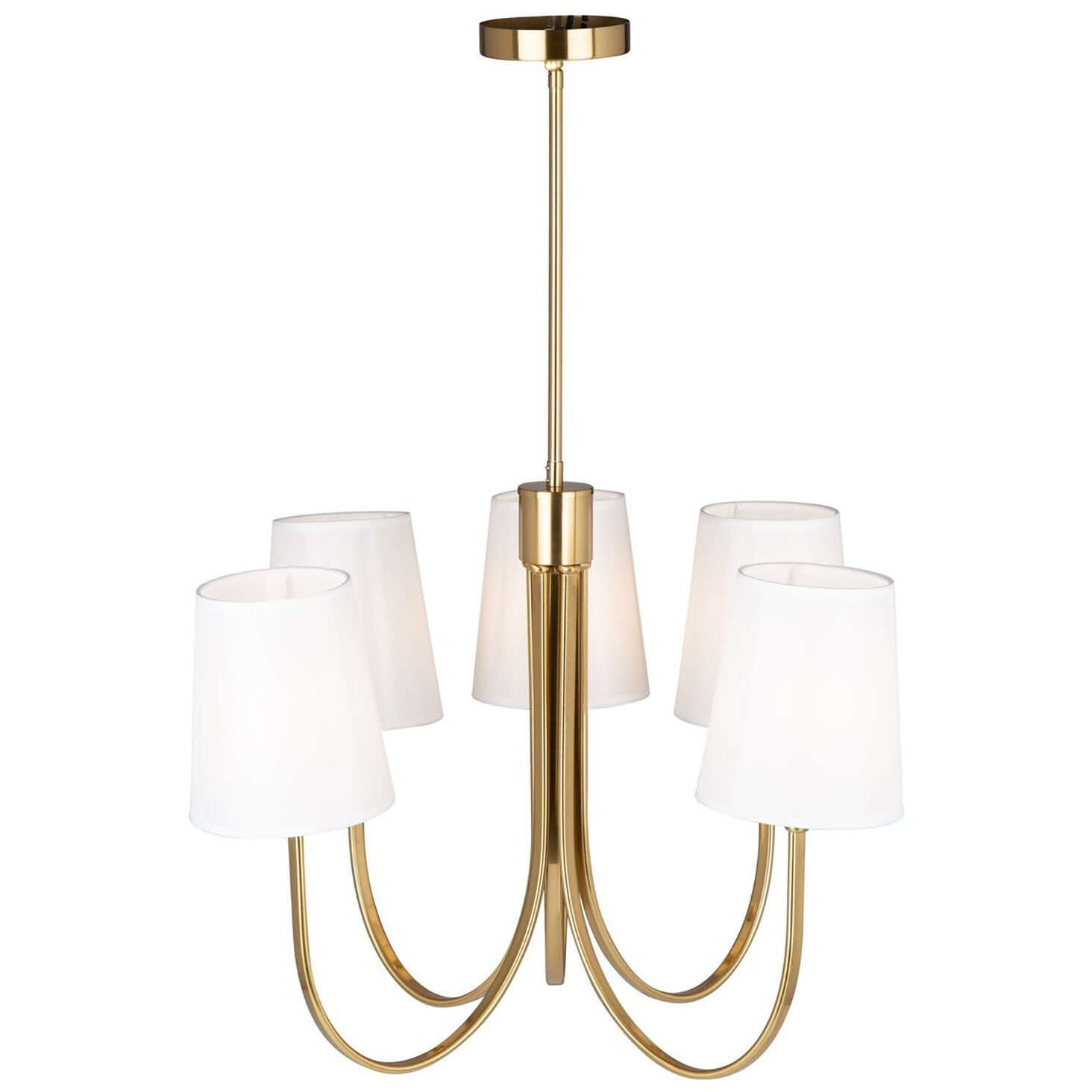 Rhythm LED 27.6 inch Brushed Gold Chandelier Ceiling Light