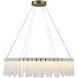 Roselle LED 32.5 inch Legacy Brass Pendant Ceiling Light