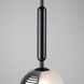 Bolla 1 Light 6 inch Black Down Pendant Ceiling Light