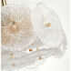 Bloom LED 15.75 inch Brass Semi-Flush Mount Ceiling Light