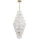 Lily 15 Light 28.03 inch Brushed Brass Chandelier Ceiling Light