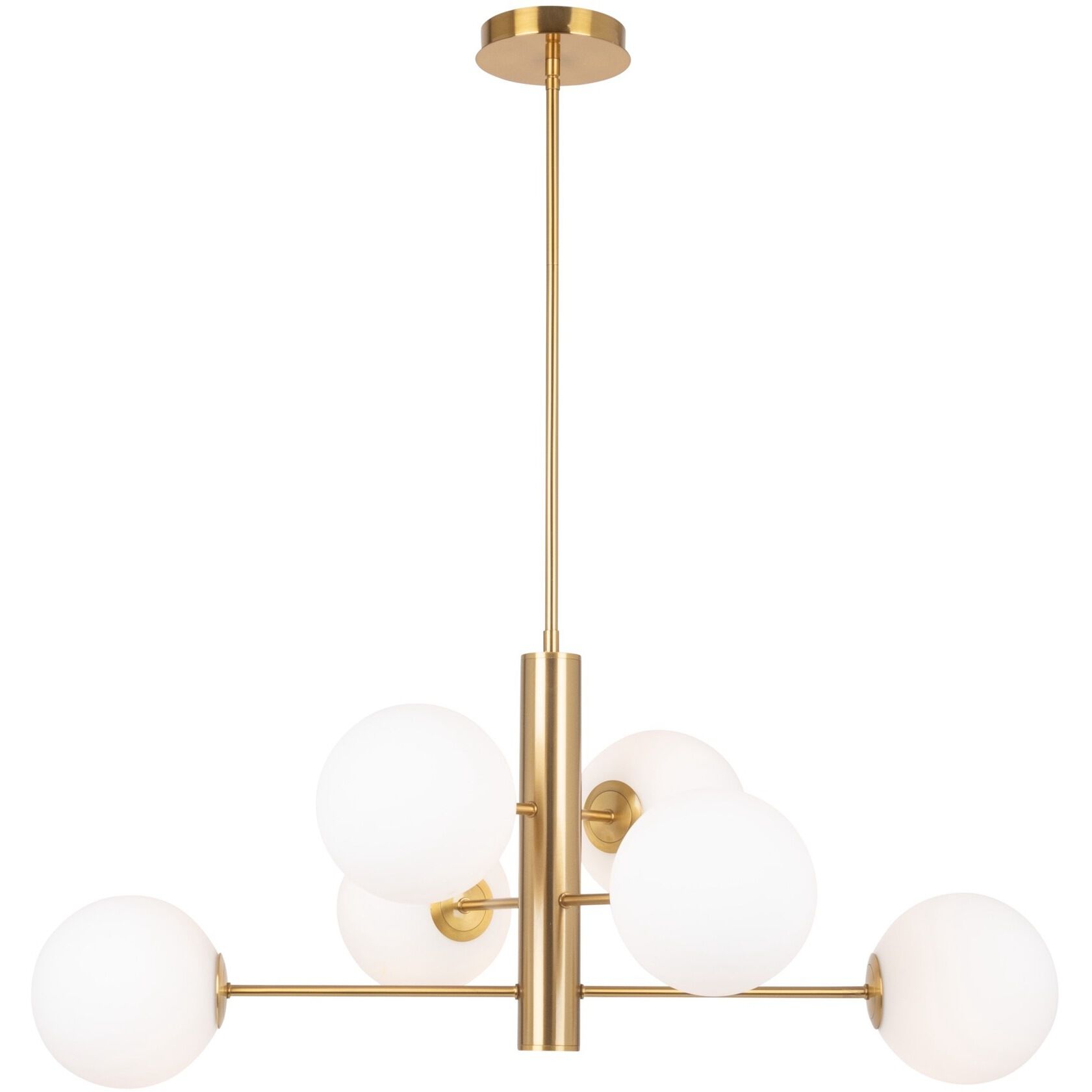 Aurelia LED 23 inch Brass Down Chandeliers Ceiling Light