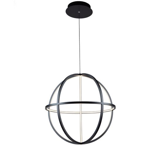 Celestial 4 Light 20 inch Matte Black Chandelier Ceiling Light