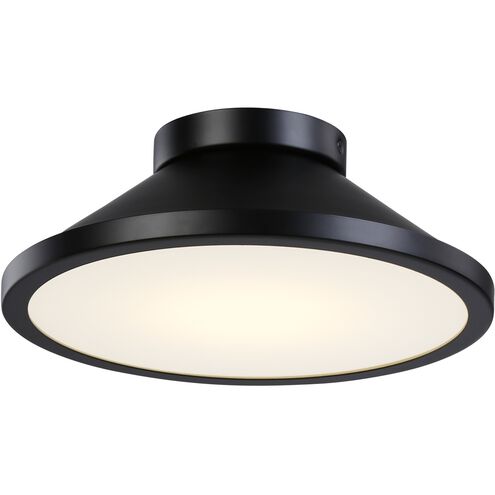Lucida 1 Light 12 inch Black Flush Mount Ceiling Light