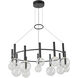 Terra LED 33 inch Black Chandelier Ceiling Light
