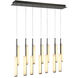 Lumina LED 45 inch Forged Bronze Linear Pendant Ceiling Light