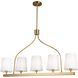 Rhythm Island Light Ceiling Light in Brushed Gold