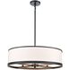 High Street 4 Light 24.02 inch Black Pendant Ceiling Light