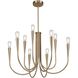 Bronte LED 25.25 inch Brass Chandelier Ceiling Light