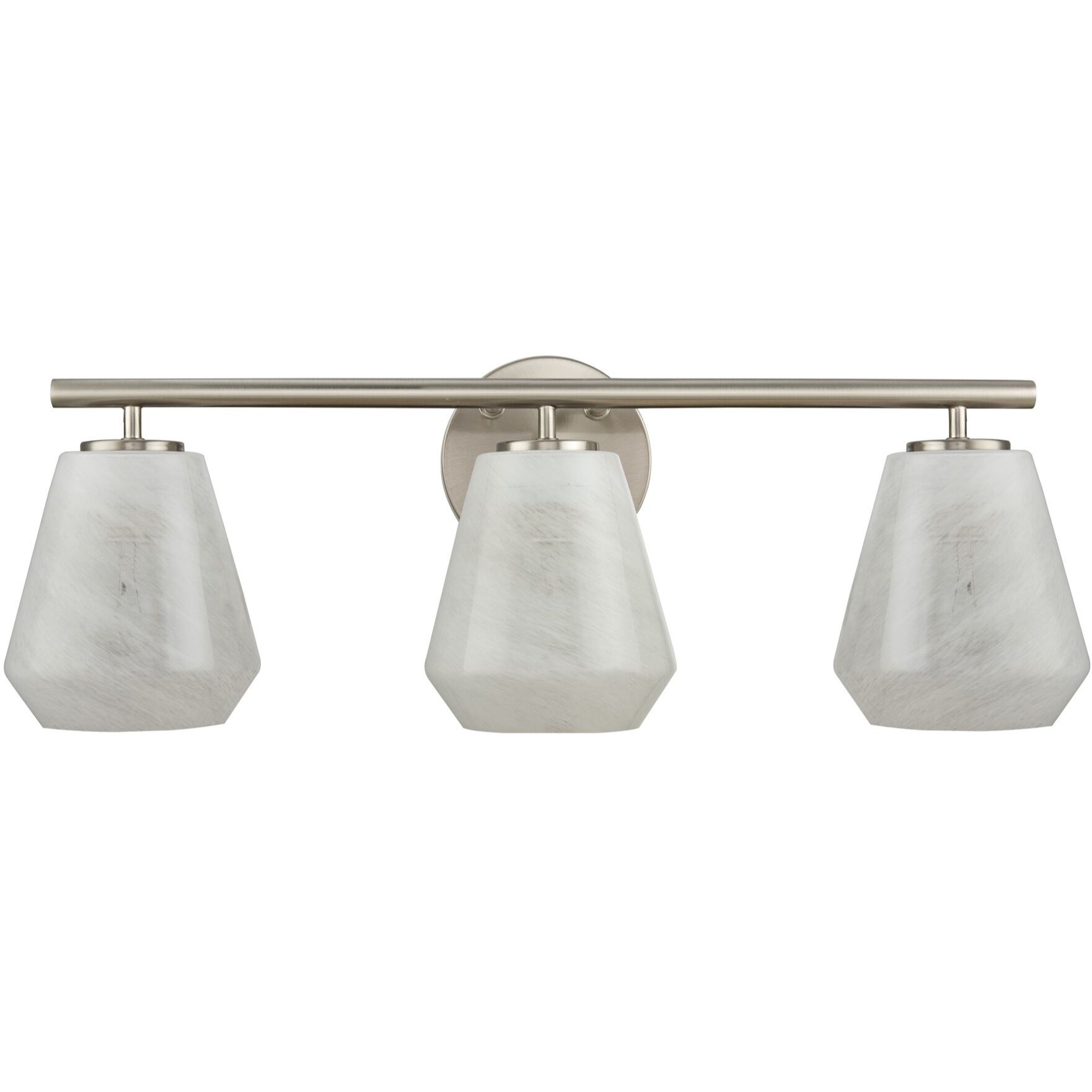 Brooke 3 Light 22.5 inch Brushed Nickel Bathroom Vanity Wall Light