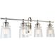 Castara LED 30 inch Polished Nickel Bathroom Vanity Wall Light