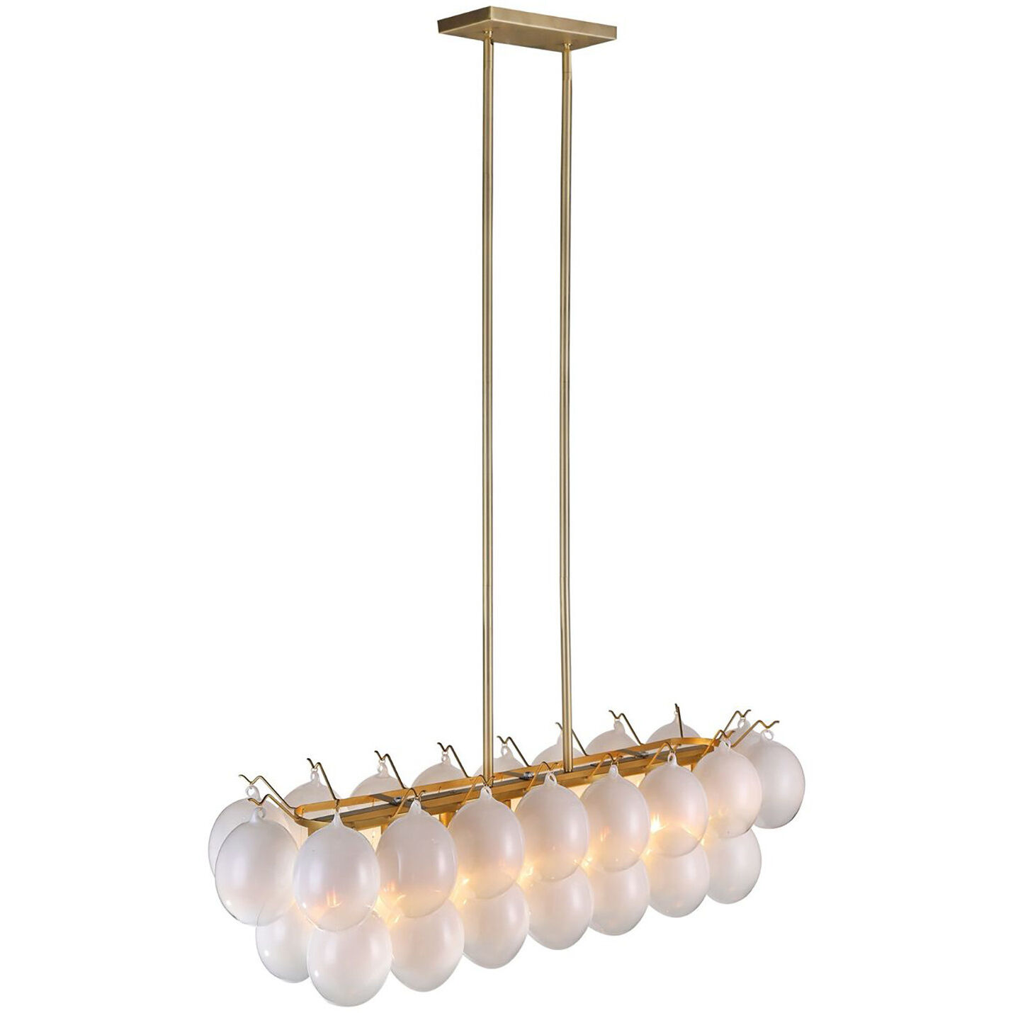 Globo Island Light Ceiling Light in Milky White