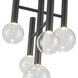 Terra LED 12 inch Black Chandelier Ceiling Light