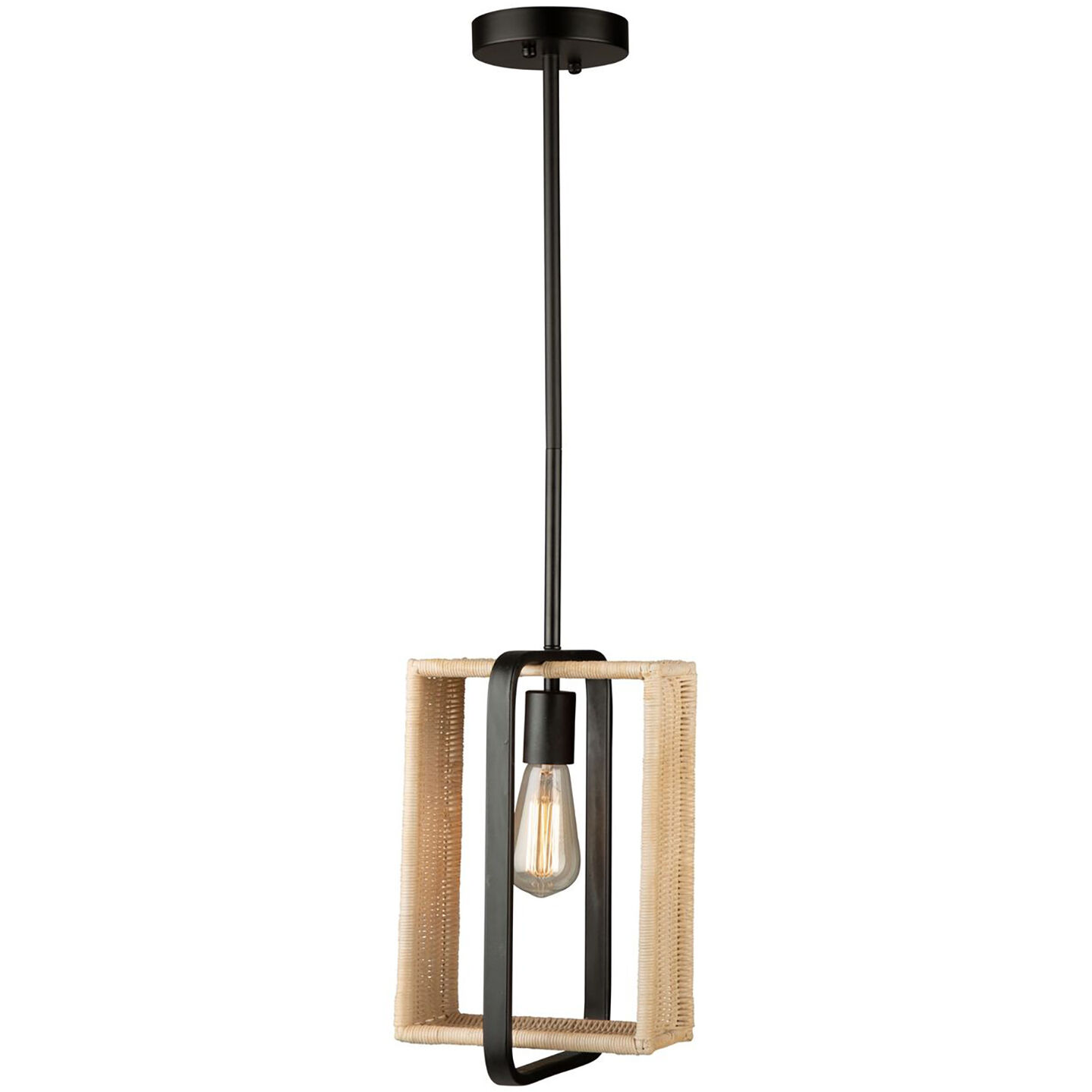 Perris LED 8 inch Black Pendant Ceiling Light